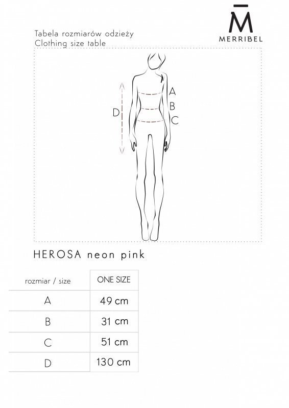 Merribel Herosa Neon Pink Šaty