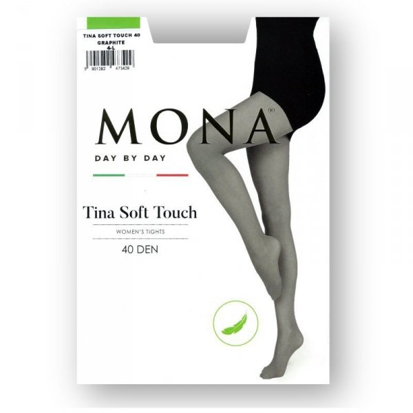 Mona Tina Soft Touch 40 den grafitové Punčochové kalhoty