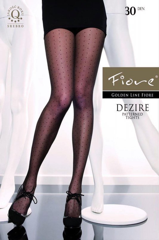 Fiore G 5181 Black Dezire 30 den 5-XL Punčochové kalhoty