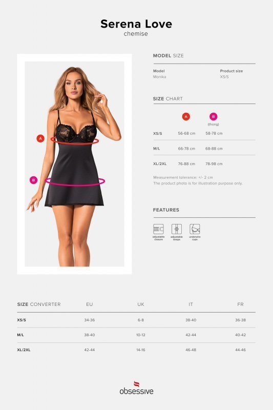 Obsessive Serena Love Košilka a tanga