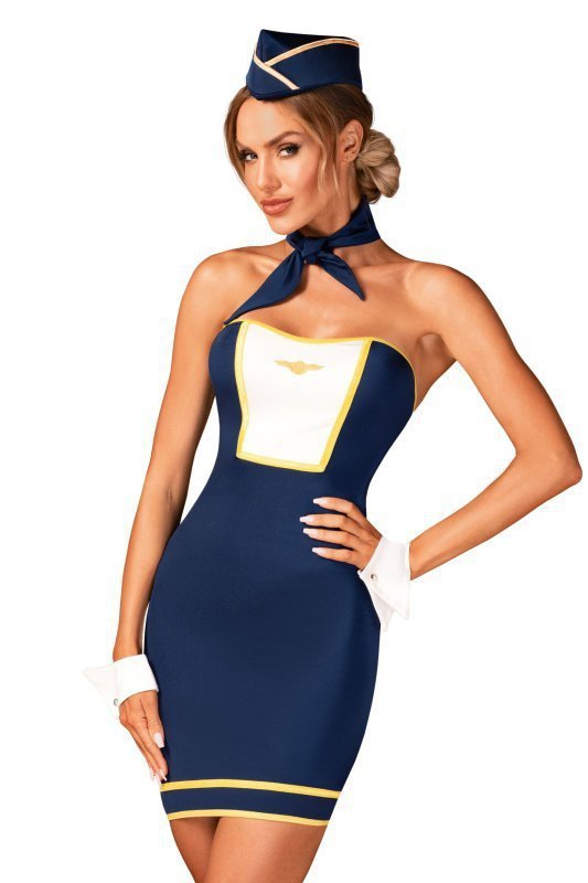 Obsessive Stewardess uniform Kostým 4-dílný