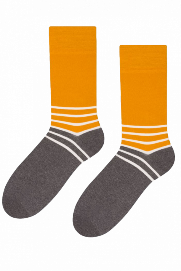 More Two-Colors 078-172 hořčičné Dámské ponožky