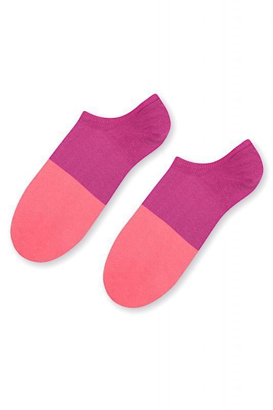 More 113 036 Two colours růžové/fialové Dámské kotníkové ponožky