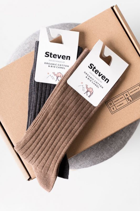 Steven art.053 Organic Cotton &amp; Bio Camel Pánské ponožky