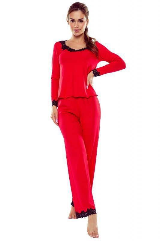 Eldar Arleta červeno-černé Dámské pyžamo