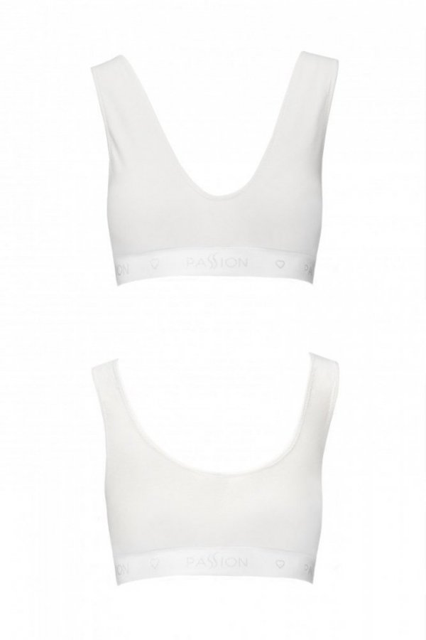 PS005 TOP white biustonosz sportowy