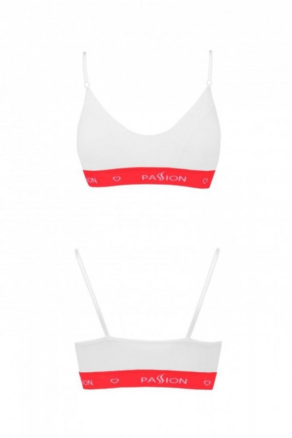 PS009 TOP white bawełniany biustonosz