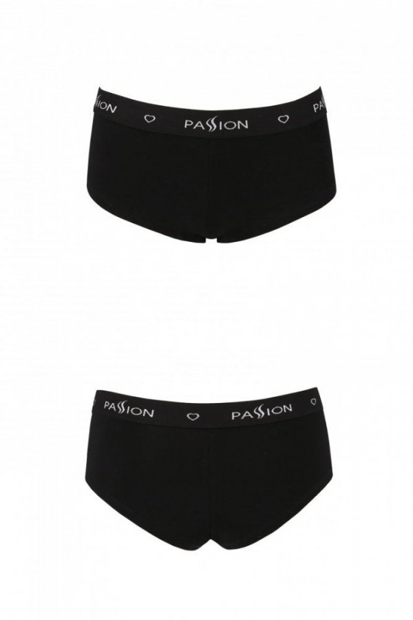 PS010 PANTIES black bawełnaine figi
