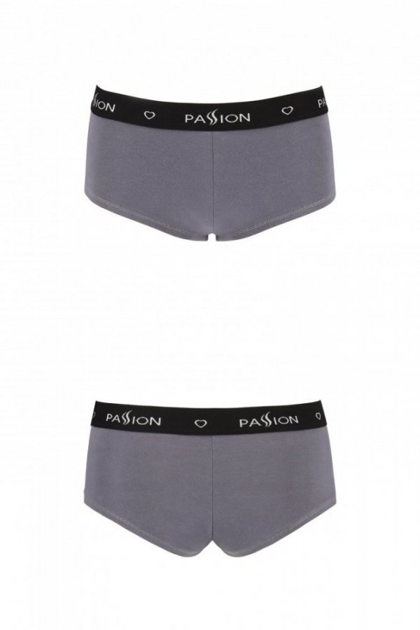 PS013 PANTIES dark grey szorty bawełniane