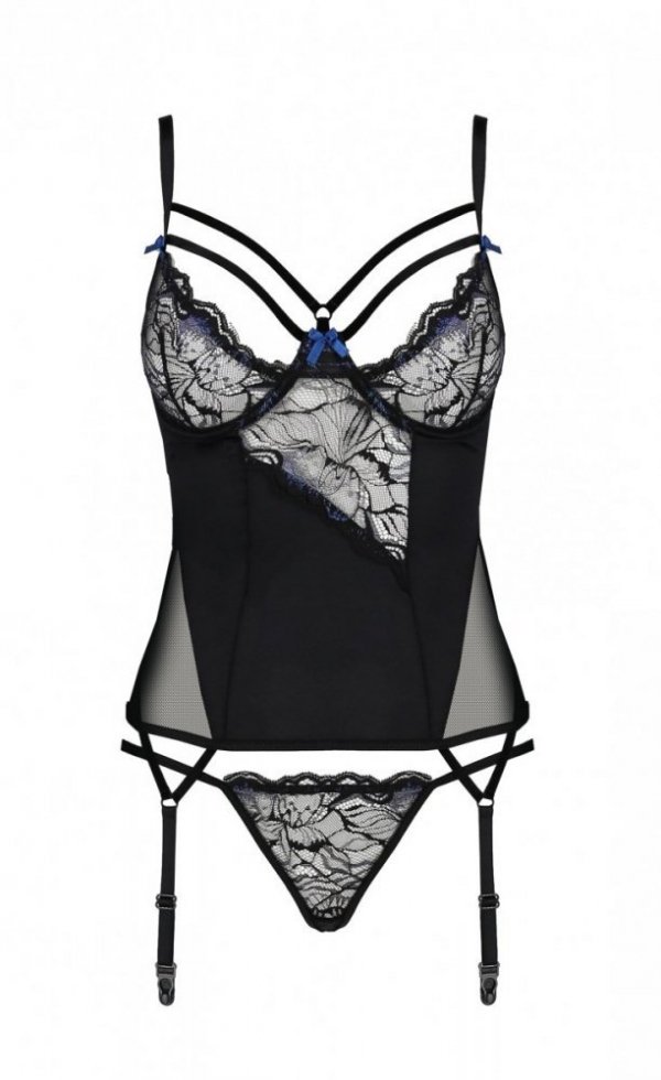 MEREDITH CORSET Czarny gorset