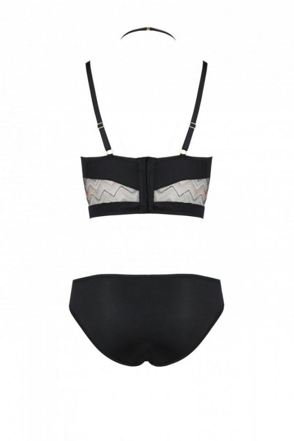 LAGERTA SET Czarny zestaw dwuczęściowy