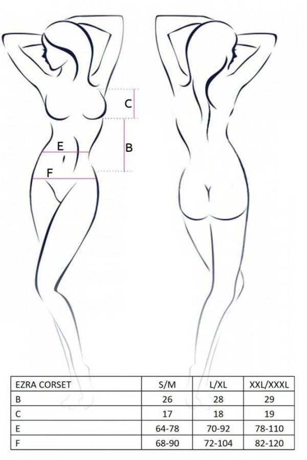 ERZA CORSET Czarny gorset
