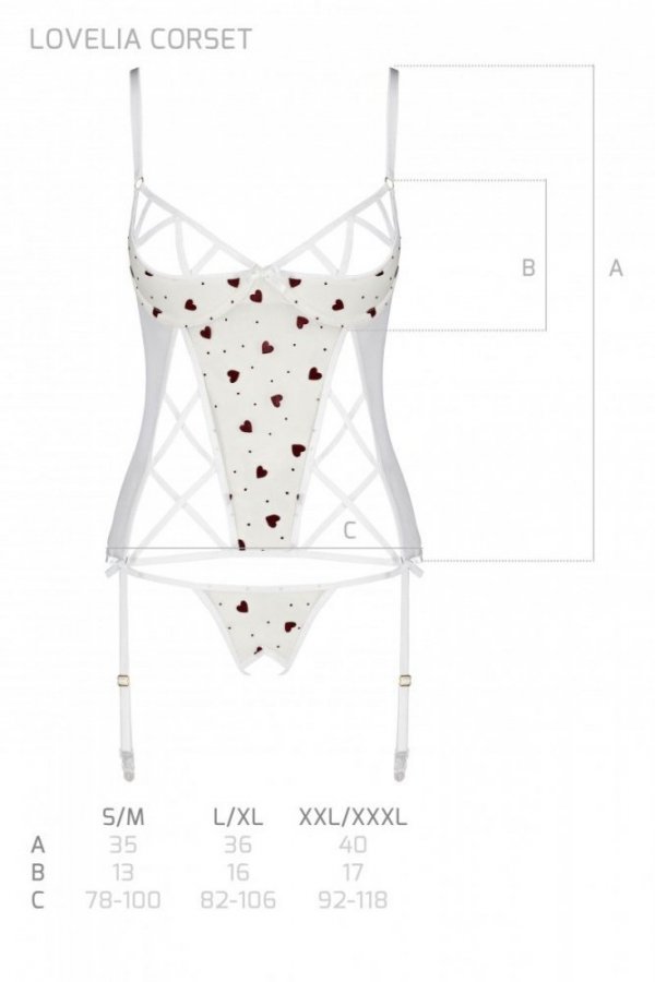 LOVELIA CORSET Biały gorset