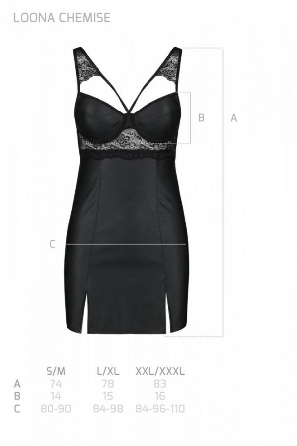 LOONA CHEMISE Czarna koszulka
