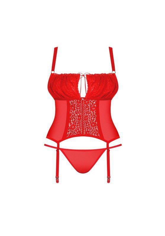 Bielizna-Blossmina gorset i stringi  4XL/5XL