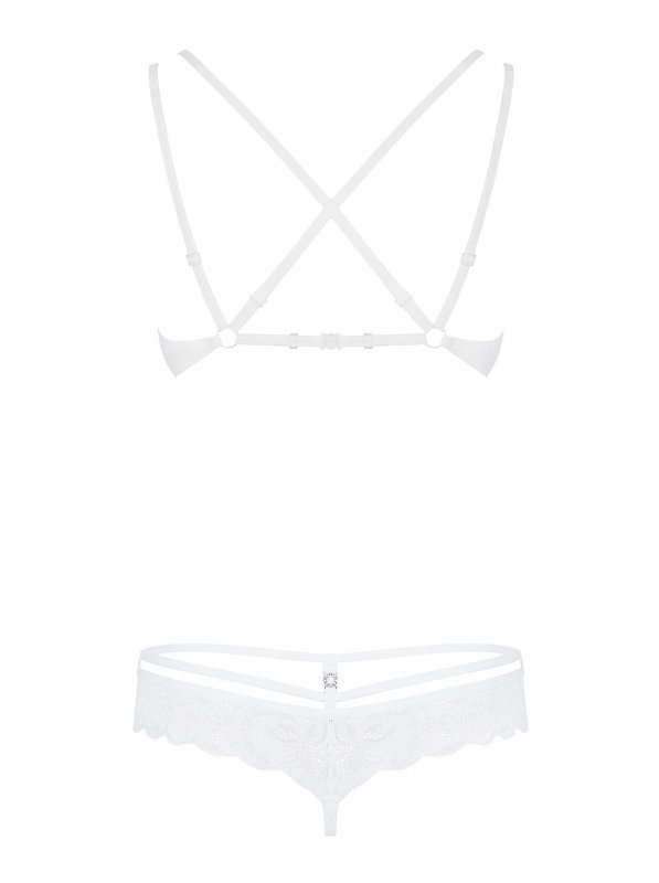 Bielizna-860-SET-2 komplet 2-częściowy biały  S/M