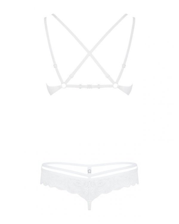 Bielizna-860-SET-2 komplet 2-częściowy biały  S/M