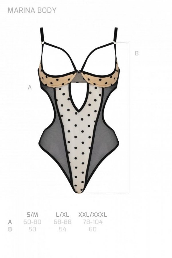 MARINA BODY Beżowe
