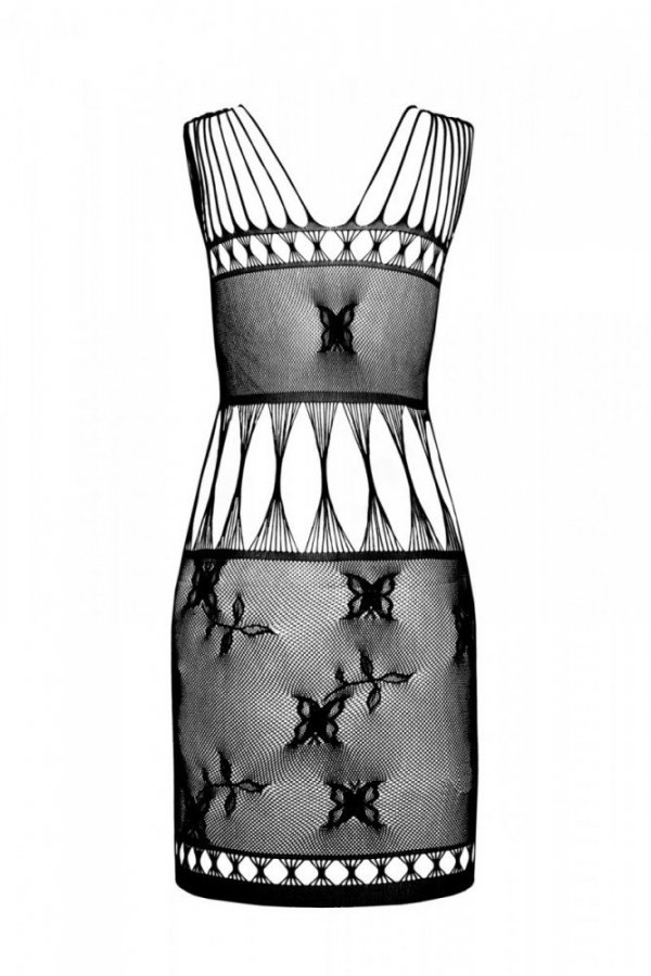 BS090 Bodystocking Czarny