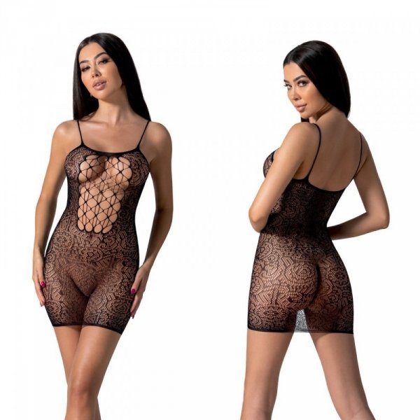 BS096 Bodystocking Czarny