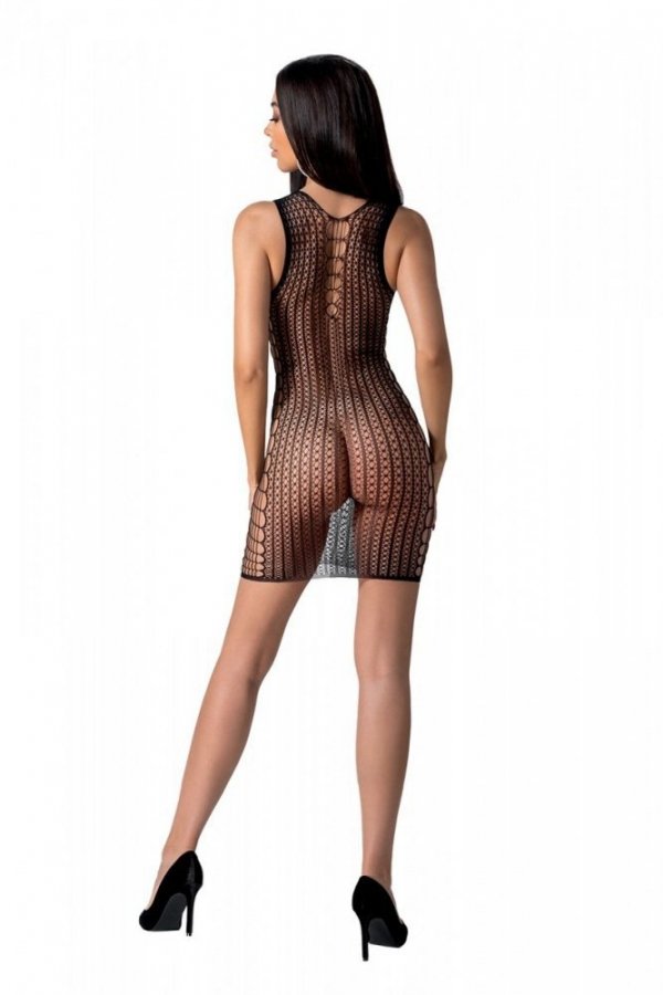 BS097 Bodystocking Czarny