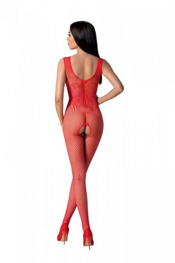 BS098 Bodystocking Czerwony