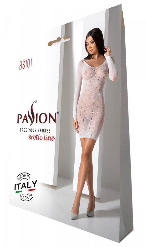 BS101 Bodystocking Biały