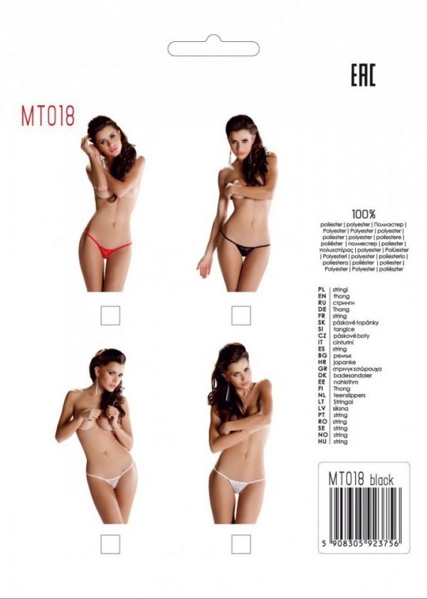 MT018 Czerwone stringi