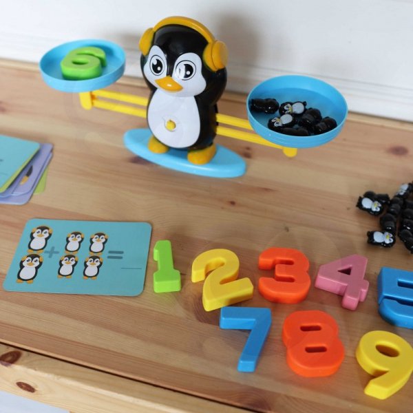 WOOPIE Waga Równoważna Szalkowa Nauka Liczenia Pingwin