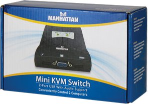 Przełącznik KVM MANHATTAN 2-Port Mini KVM Switch 151245