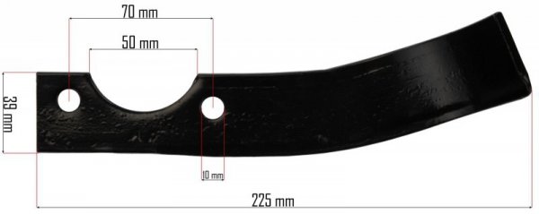Nóż prawy do glebogryzarki spalinowej PM-GGS-700M-NOP
