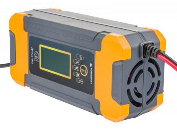 Prostownik MIKROPROCESOROWY Akumulatorowy 12/24V  PM-PM-8T