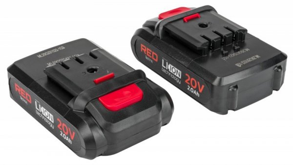 Wkrętarka AKUMULATOROWA Wiertarka LCD 2x Aku 20V Red Technic RTWA0033