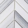 Marmur Mink Mozaika Chevron