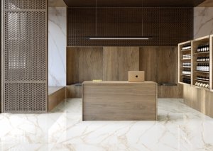 Spiek kwarcowy CALACATTA GOLD natural : 320x150x1,2cm /12mm