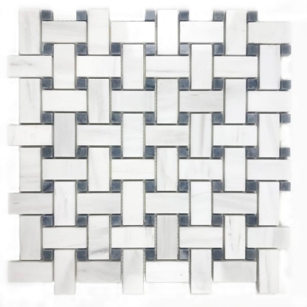 Marmur Glacier White &amp; Black Storm