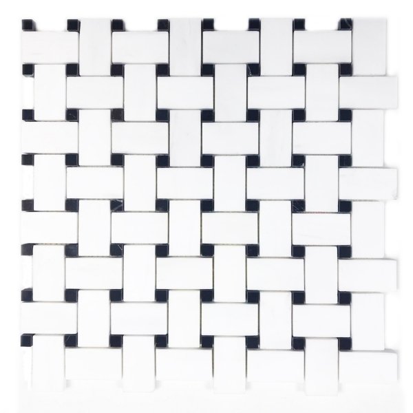  marmur Glacier White &amp; Black Silk