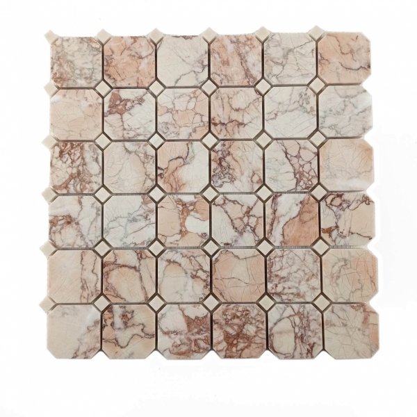 Marmur Sakura &amp; Beige Crystallino