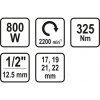 ELEKTRYCZNY KLUCZ UDAROWY 800W 325NM + NASADKI
