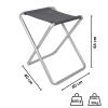 Taboret aluminiowy SKŁADANY