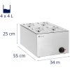 Bemar podgrzewacz elektryczny 4 x GN 1/4 640 W