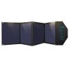Duża ładowarka solarna 80W rozkładana DC USB C 2xUSB PD QC czarna
