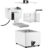 Frytownica elektryczna nastawna z kranem spustowym 400 V 66000 W 10 l - Hendi 209424