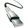 Przewód kabel USB-C - USB-C Cafule Metal Data Power Delivery 100W 2m - zielony