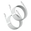 2x Kabel przewód Simple Wisdom iPhone Lightning - USB-C 20W 1.5 m - biały