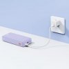 Powerbank 20000mAh Airpow Fast Charge 20W z kablem USB USB-C 50cm - fioletowy