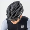 Kask rowerowy z szybką odpinanymi okularami z filtrem UV unisex - zielony