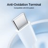 Kabel przewód Ben Series USB-C 60W 1 m - biały