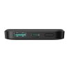 Powerbank indukcyjny 5000mAh USB-A USB-C 20W z kablem USB-C - czarny