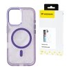 Etui ochronne na Samsung Galaxy S24 FE Glitter Case MagSafe - fioletowe z brokatem